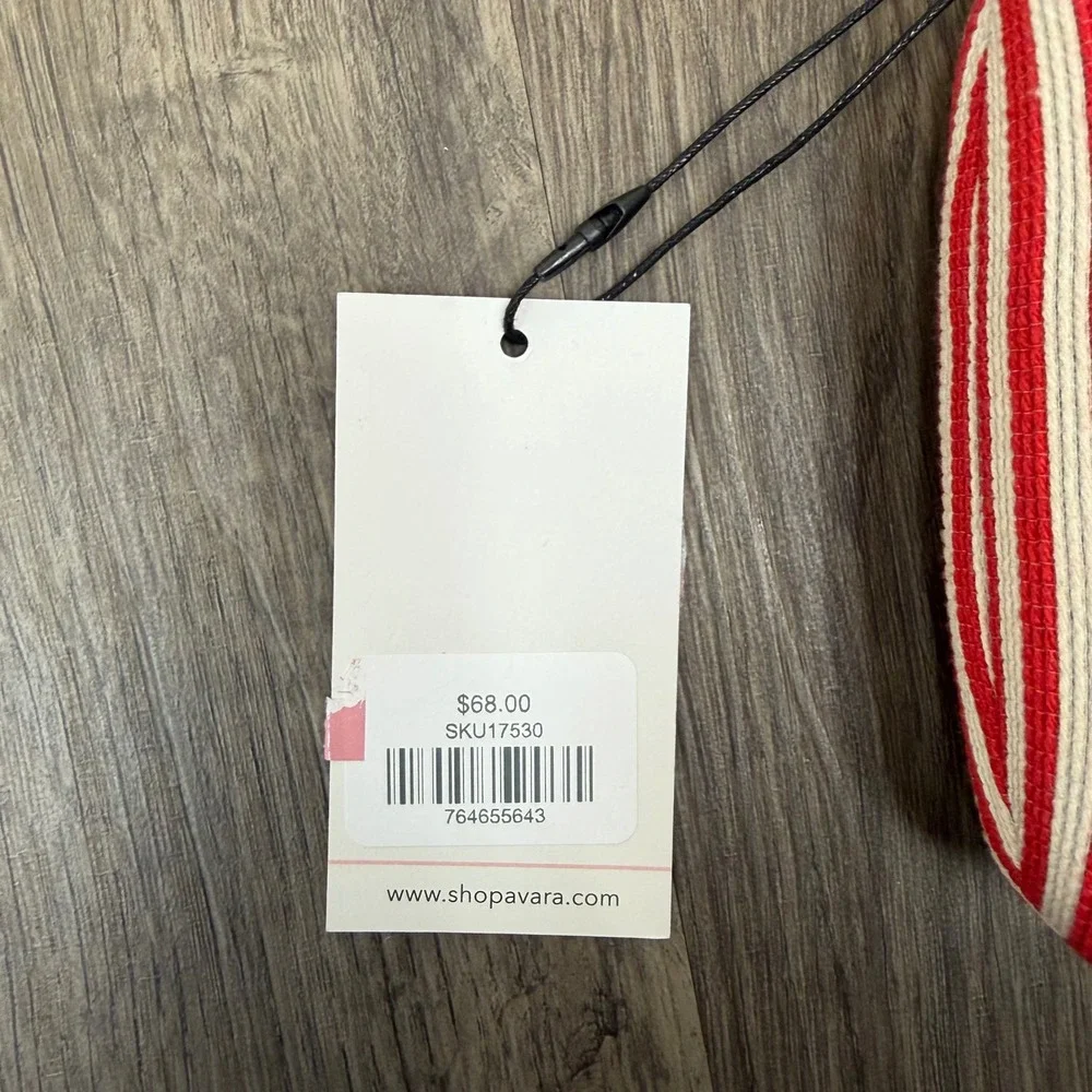 Shiraleah Chicago Lobster Striped Clutch Bag Red White Blue Nautical NWT